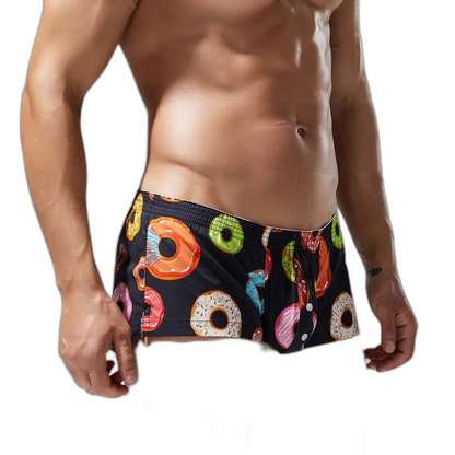 SEOBEAN Playful Donut Cotton Boxers