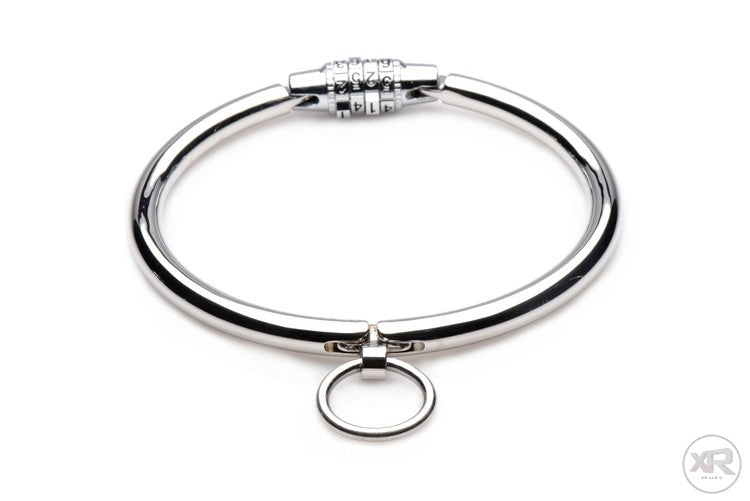 Stainless Steel Combination Lock Slave Collar