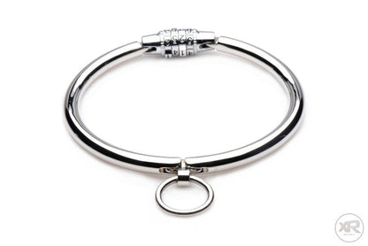 Stainless Steel Combination Lock Slave Collar