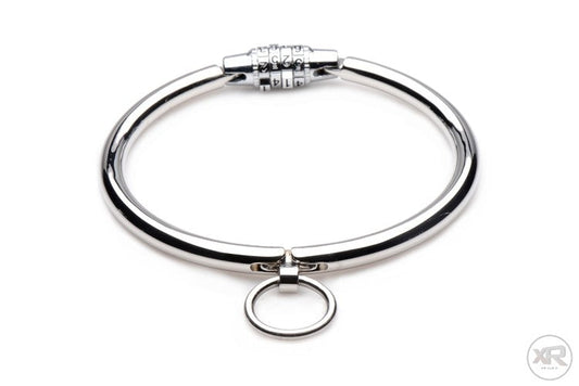 Stainless Steel Combination Lock Slave Collar