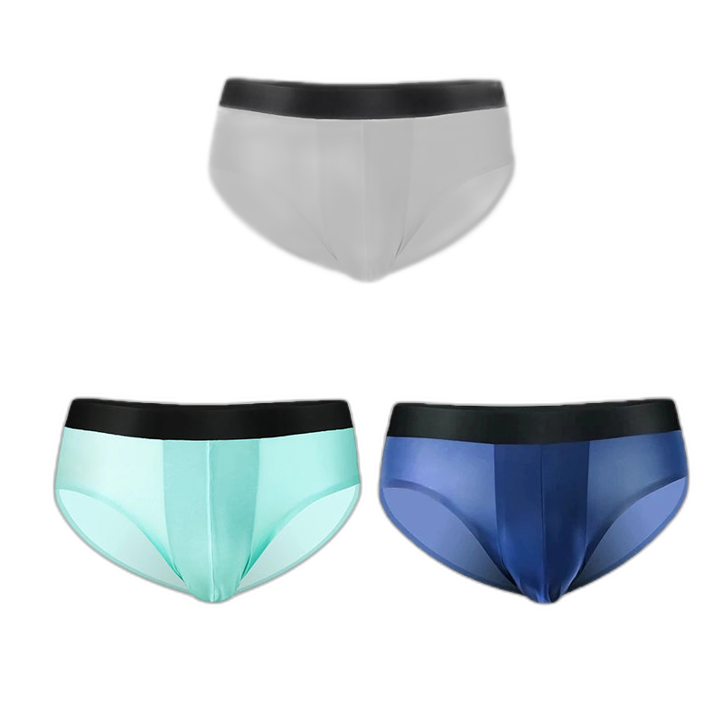 3 Pack Double Layer Silk Snug-fit Men's Underwear