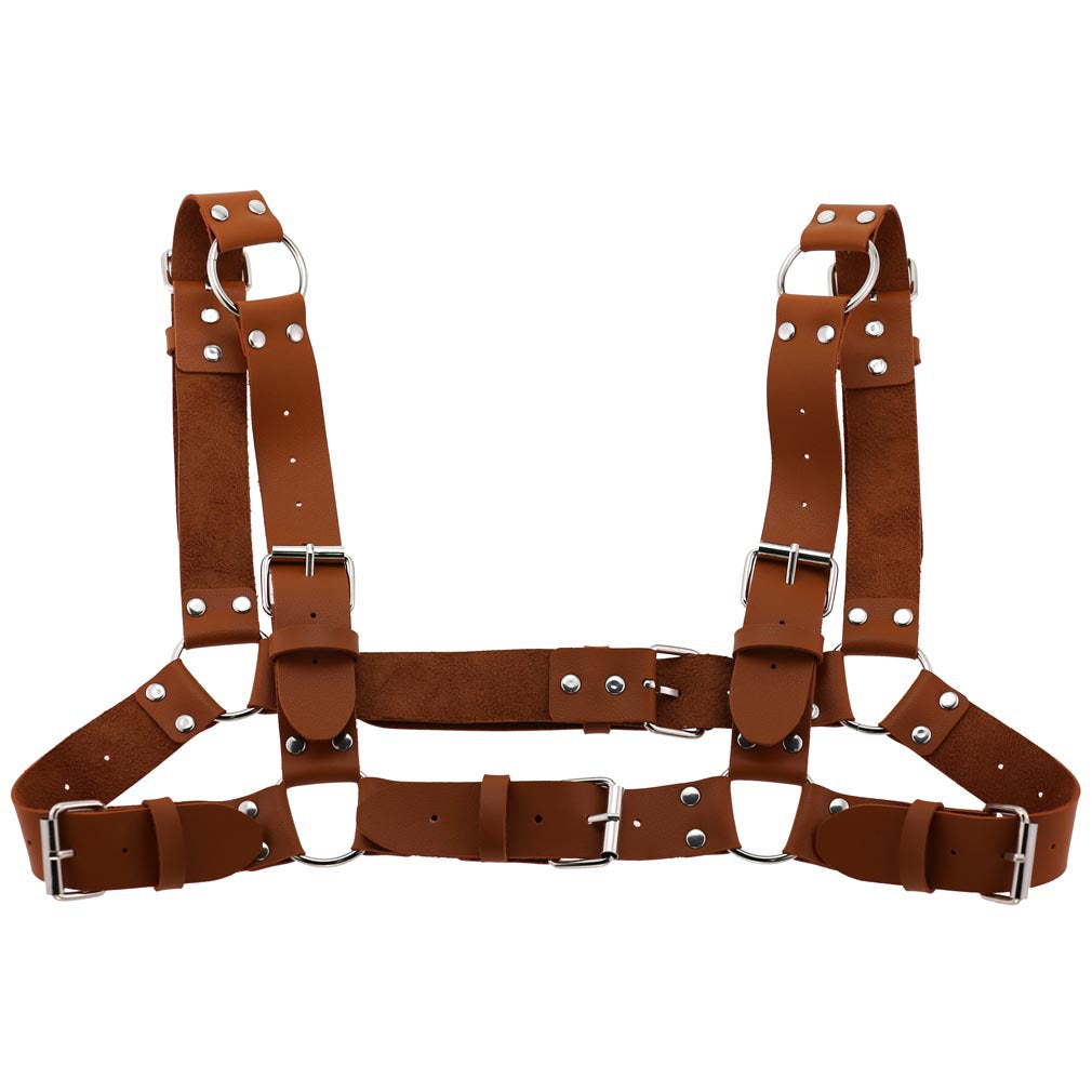 Unisex Adjustable Punk Leather Harness