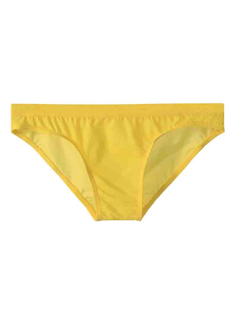 Men's Solid Color Low Waist Thin Briefs
