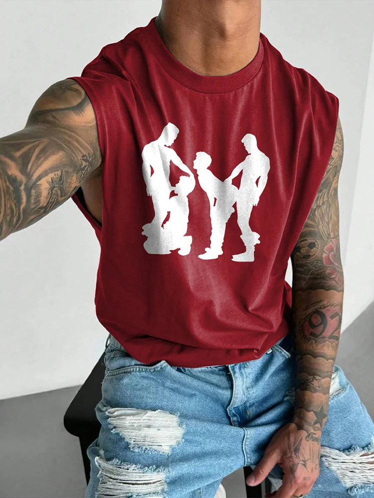 Men's LGBT Gay Pride Print Tank Top