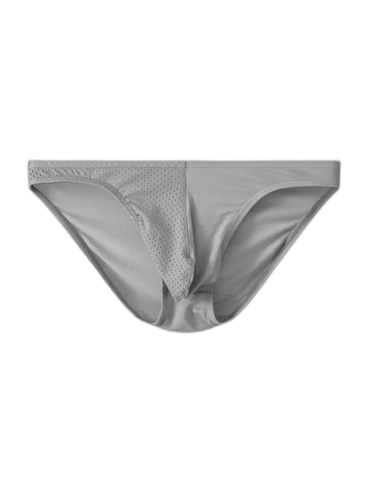 3 Pack Men's Mesh Sexy Low Waist Big Pouch Briefs