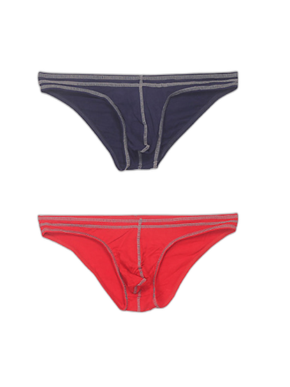 2 Pack Men's Sexy U Convex Pouch Bikini