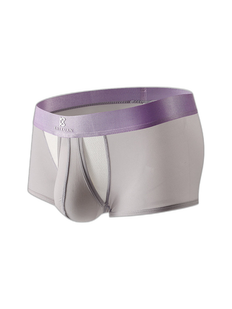 3 Pack Men's Supportive Pouch Lightweight Antibacterial Cooling Trunks