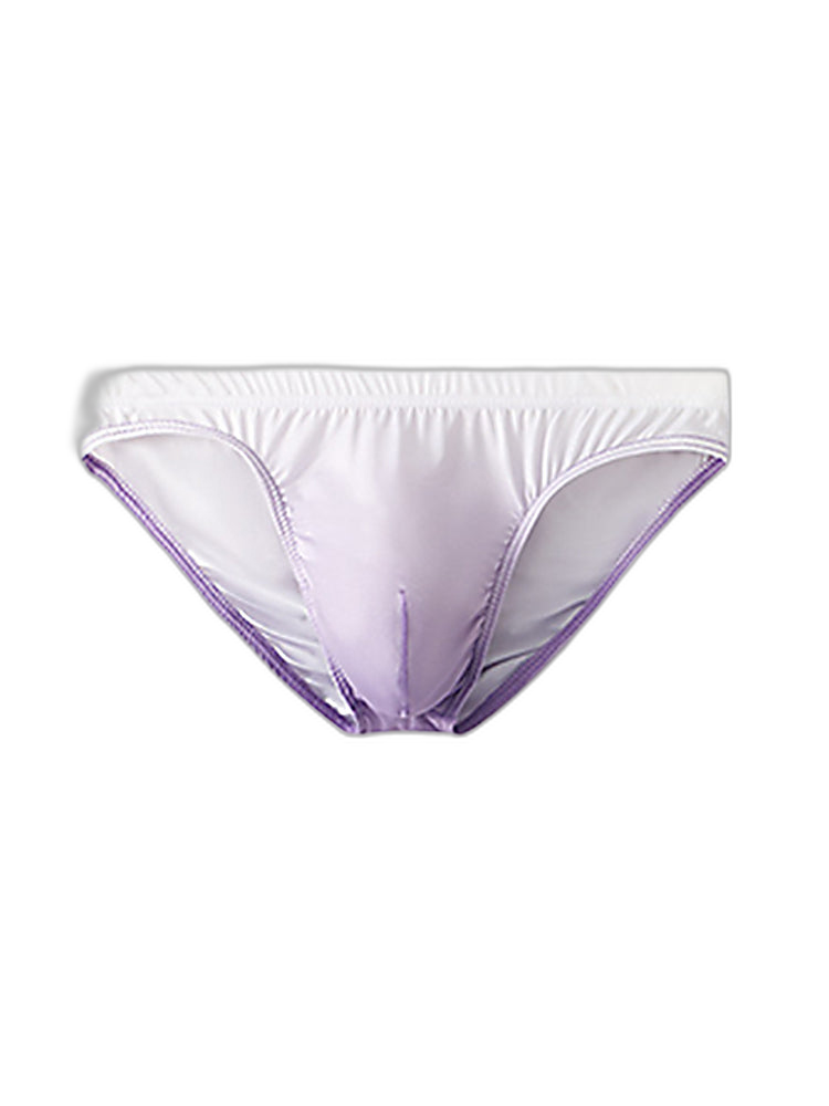 3 Pack Men's Sensual Silk-Like Loose Gradient Color Bikini