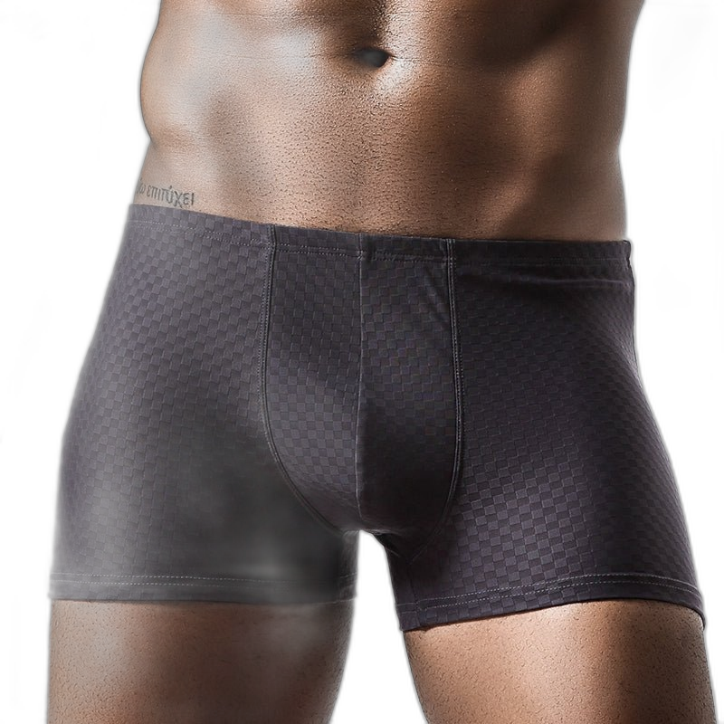 2 Pack Breathable Grid Ice Silk Men's Underwear