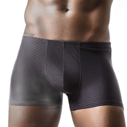 2 Pack Breathable Grid Ice Silk Men's Underwear