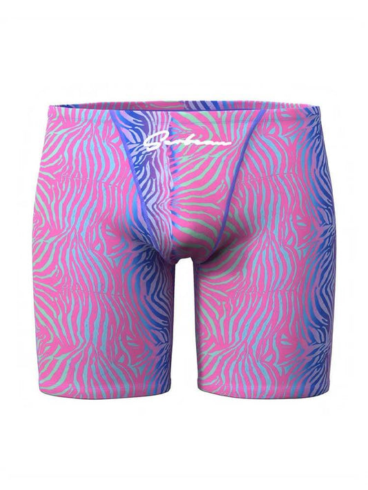 Men's Casual Colorful Print Swim Trunks