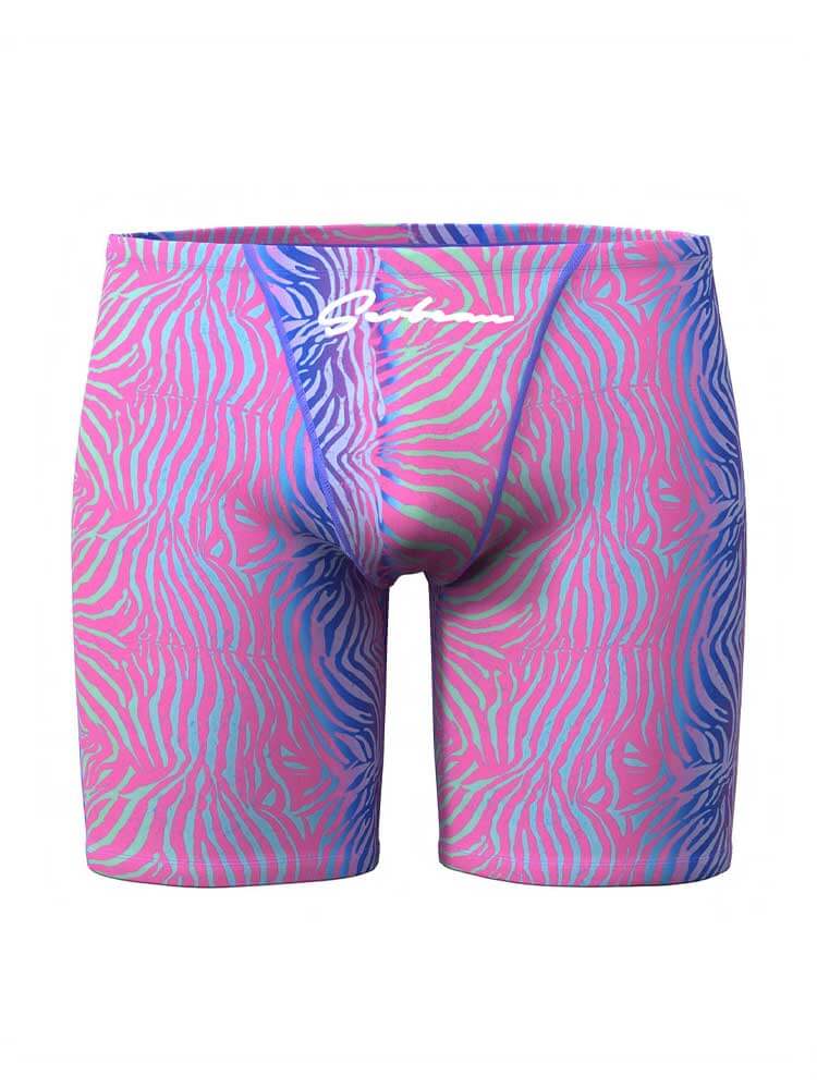 Men's Casual Colorful Print Swim Trunks