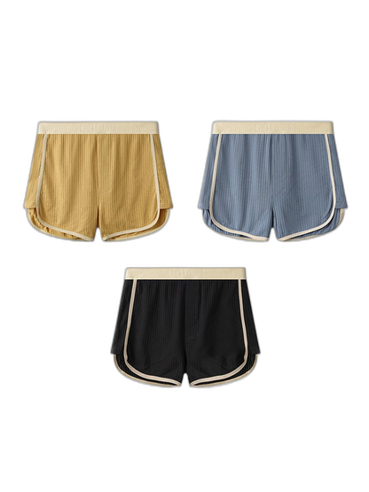 3 Pack Men's Ultra-Soft Cotton Solid Color Odor-Control Boxer Briefs