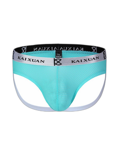 3 Pack Men's Mesh Thong with Stretch & Breathable 3D Support Pouch