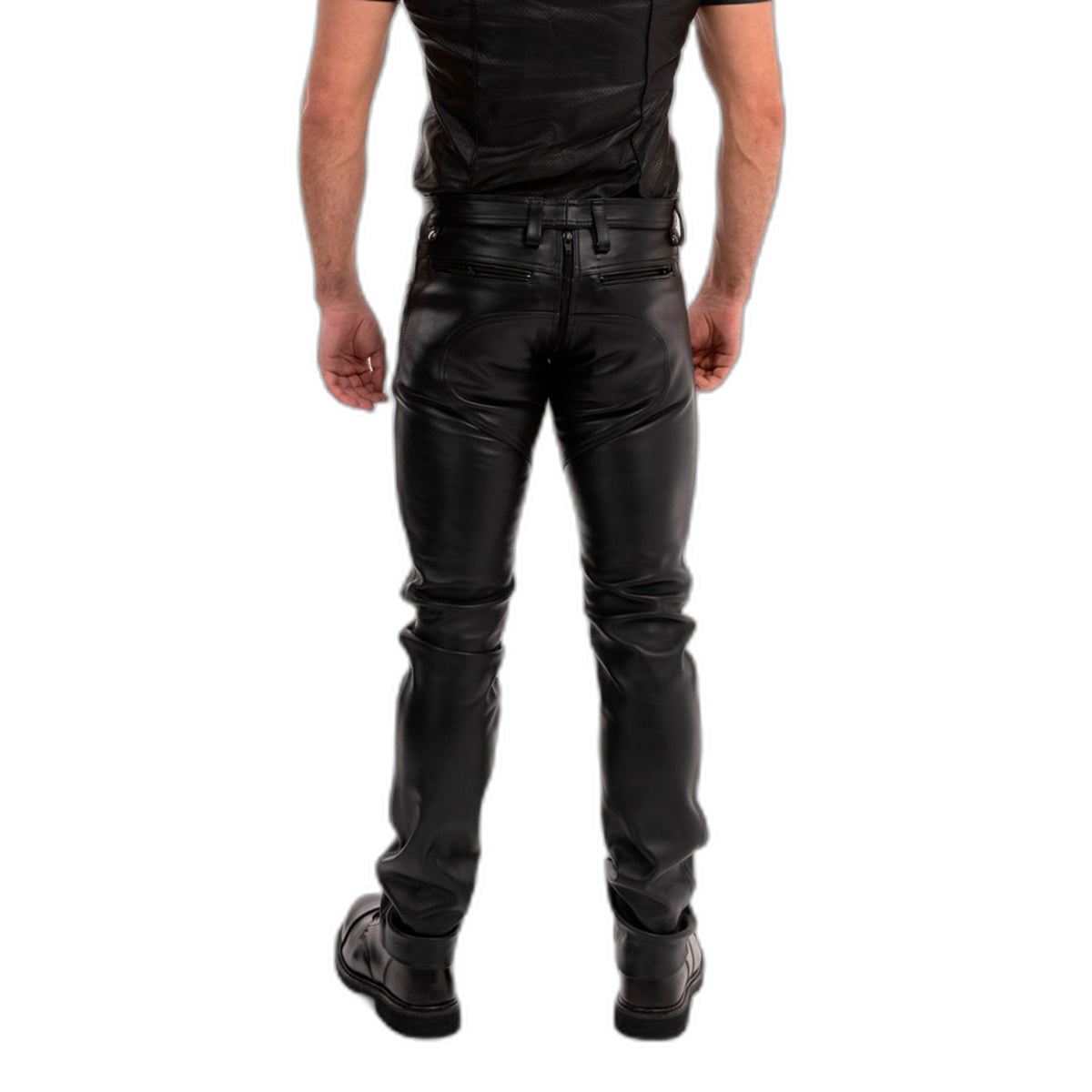 Prowler RED Leather Rider Jeans