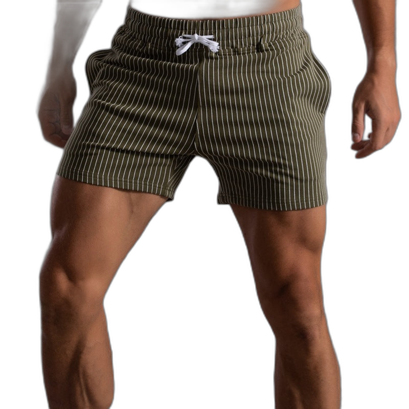 Striped Cotton Shorts