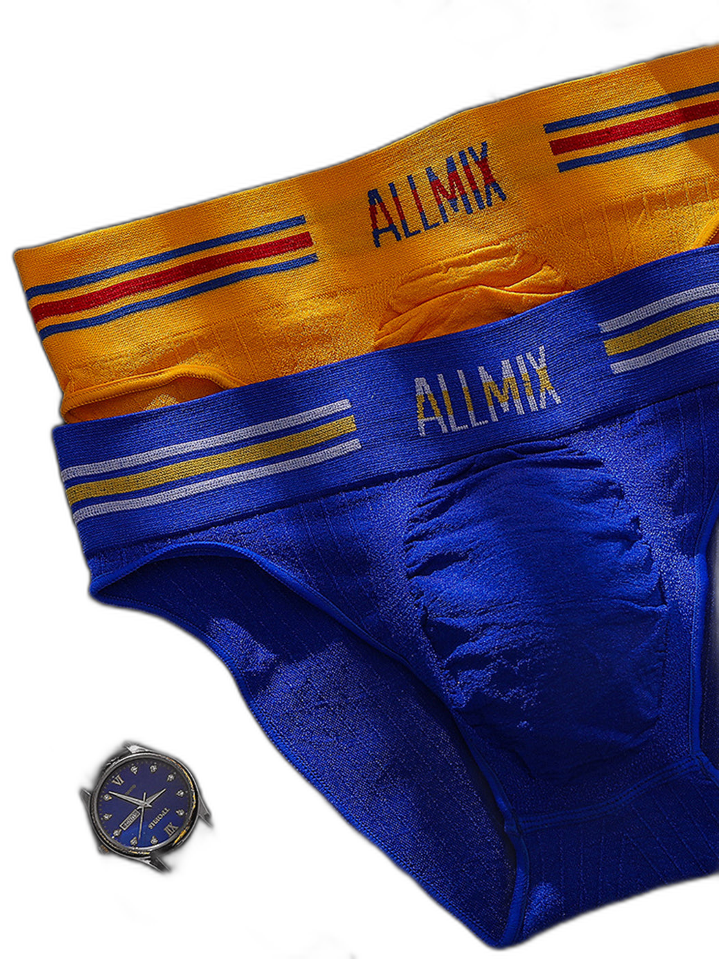 5 Pack ALLMIX Men's Seamless Bulge Pouch Briefs