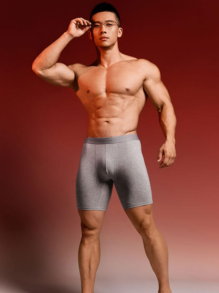 Men's Extended-Length Modal Fitness Boxer Briefs