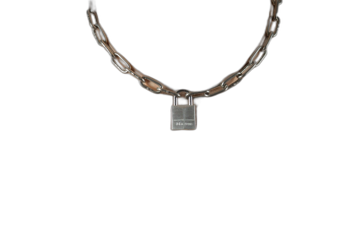 ruff GEAR Pitbull Chain 3mm with 20mm Master Lock