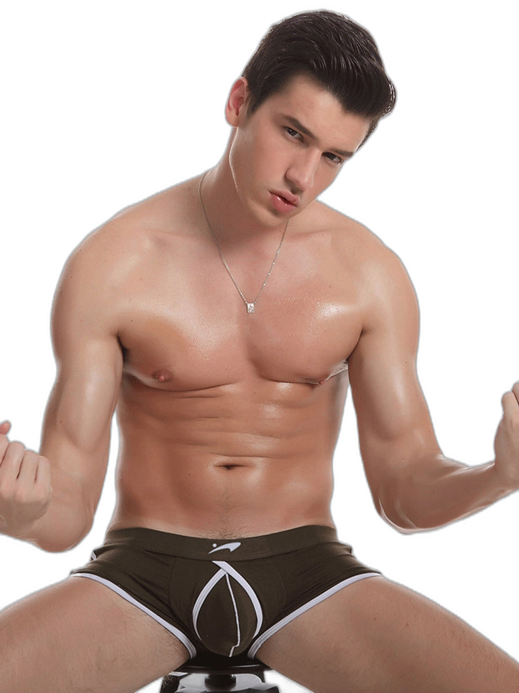 3 Pack Men's Modal U-convex Large Pouch Breathable Trunks