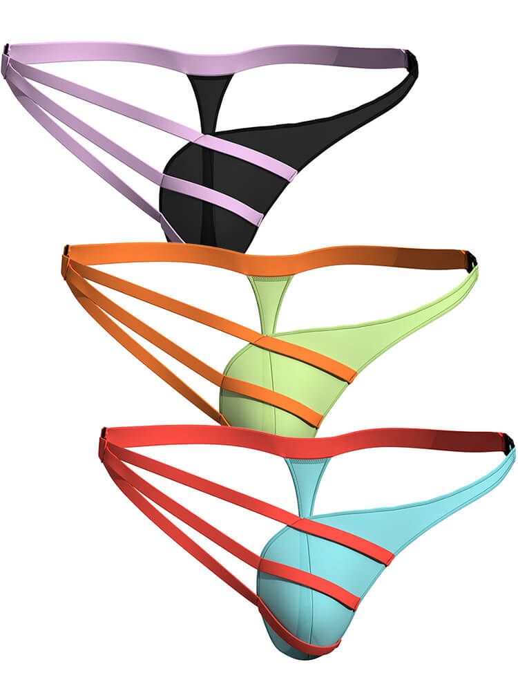 3-Pack Men's Nightclub Sexy Thongs
