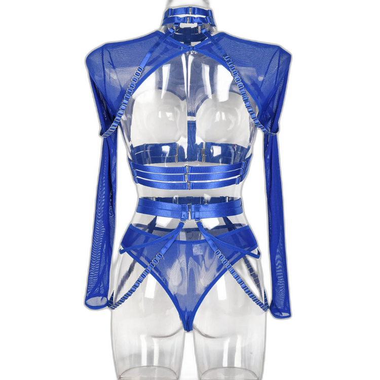 Unsubtle Temptress Bondage Bodysuit Set