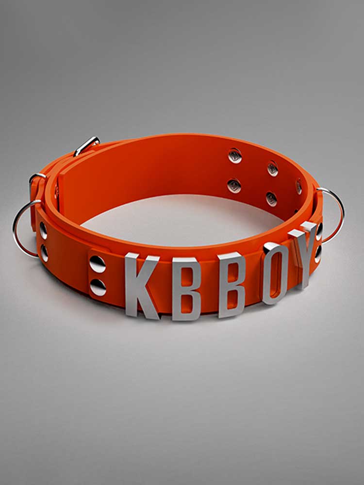 Unisex Custom Letter Silicone Choker Collar