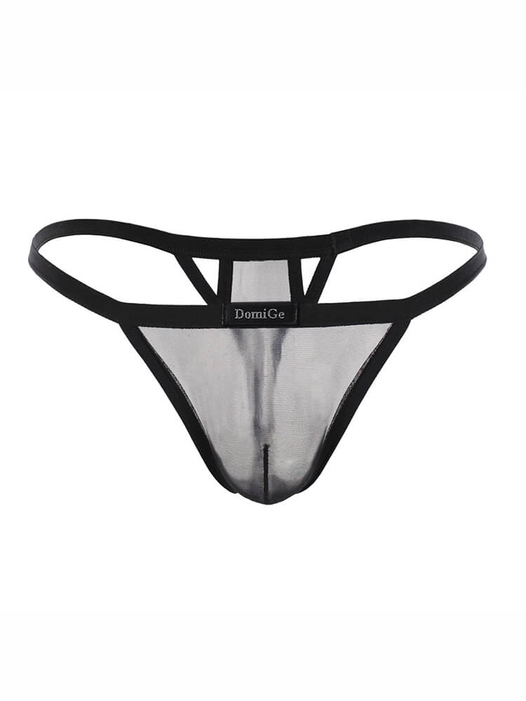 Men's Ice Silk Solid Color Thong