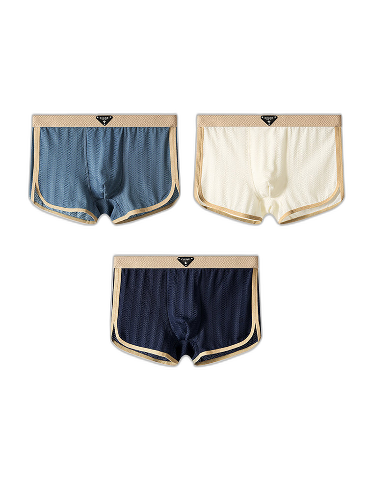 3 Pack Men’s Breathable Trunks – Soft and Skin-Friendly Comfort