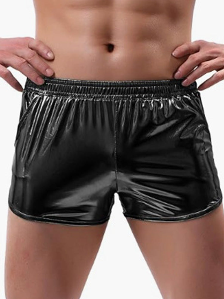 Men's Loose-Fitting Shiny Seamless Shorts