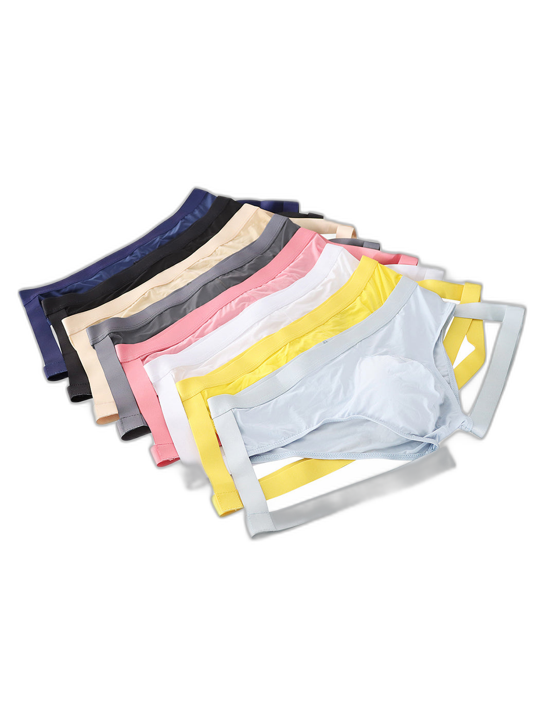 Men’s Sexy Solid Color Suspender Briefs