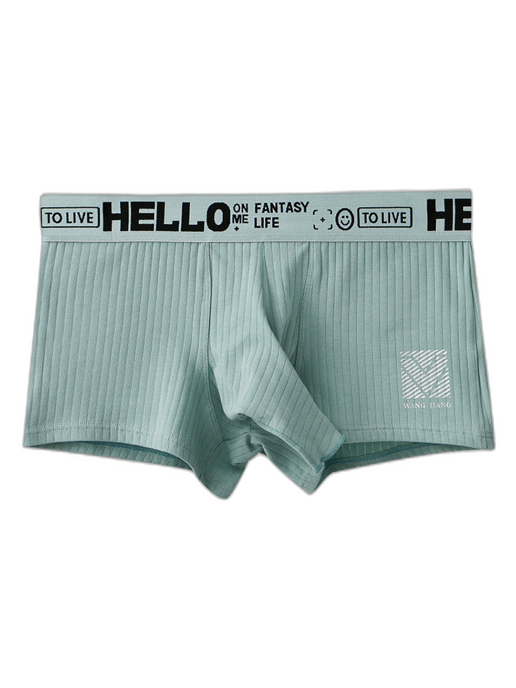 Men’s Separate Pouch Cotton Trunks With Fly Front