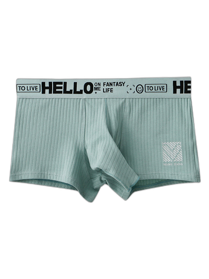 Men’s Separate Pouch Cotton Trunks With Fly Front