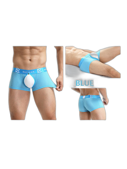 2-pack Men's Sexy Detachable Curled Cup Snap Hip Boxer Briefs