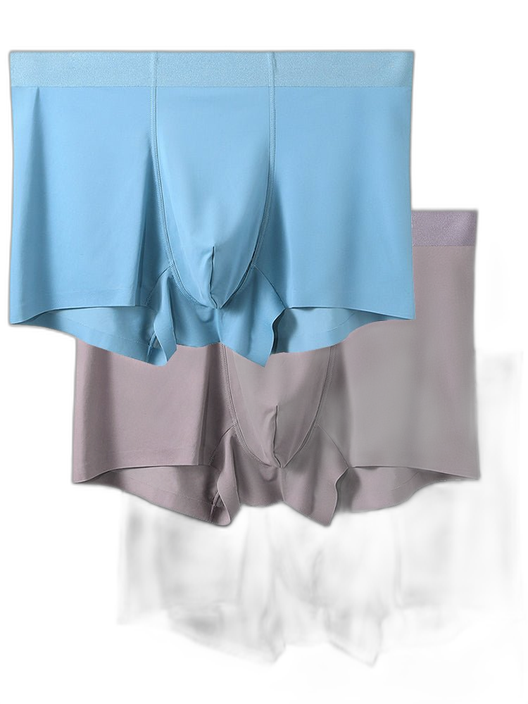 3 Pack Mesh Breathable Ice Silk Underwear