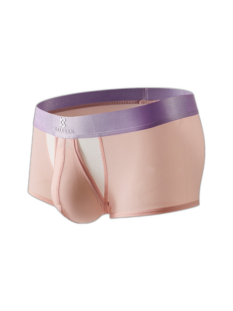 3 Pack Men's Supportive Pouch Lightweight Antibacterial Cooling Trunks
