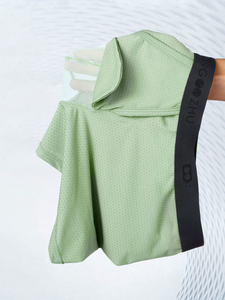 Men's Cooling Separate Pouch Boxer Briefs Dual Pouch Underwear