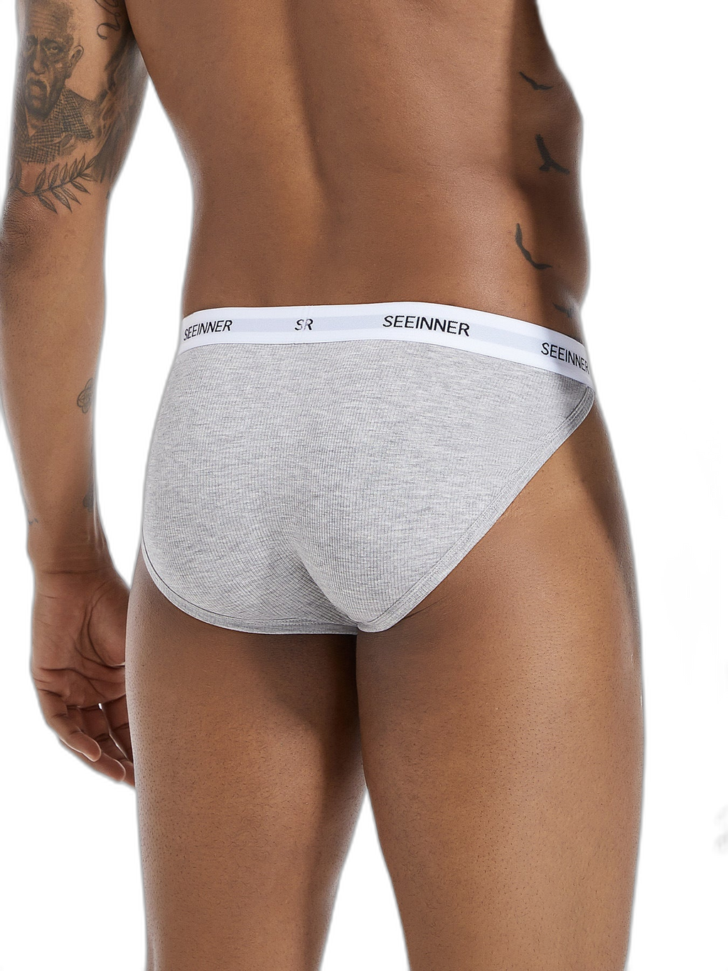 3 Pack Men's Sporty Cut Comfy Waistband Moisture-Wicking Briefs