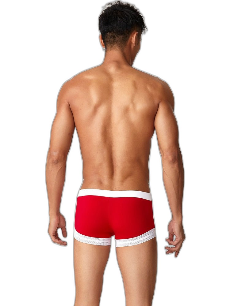 2 Pack Men's Ice Silk Lace Cuff Trunks
