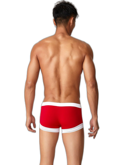 2 Pack Men's Ice Silk Lace Cuff Trunks