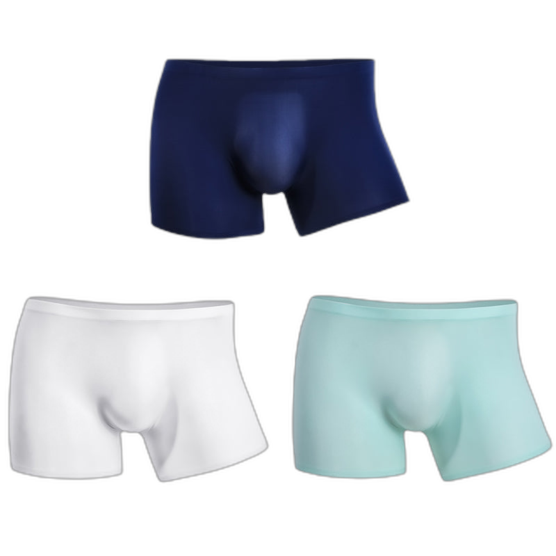 3 Pack Cool Trackless Thin Pouch Men's Trunks