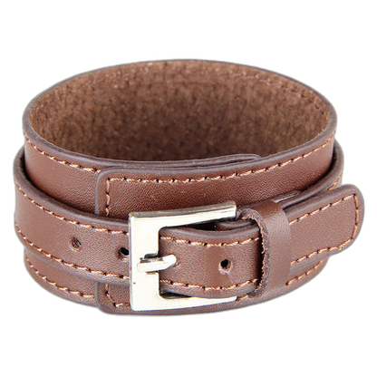 Adjustable Leather Buckle Bracelet