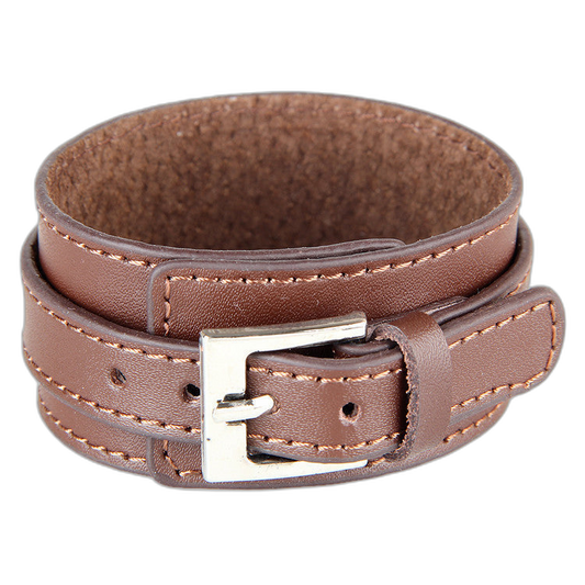 Adjustable Leather Buckle Bracelet