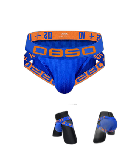 2 Pack Men's Breathable Personalized Low-Rise High-Elastic Briefs