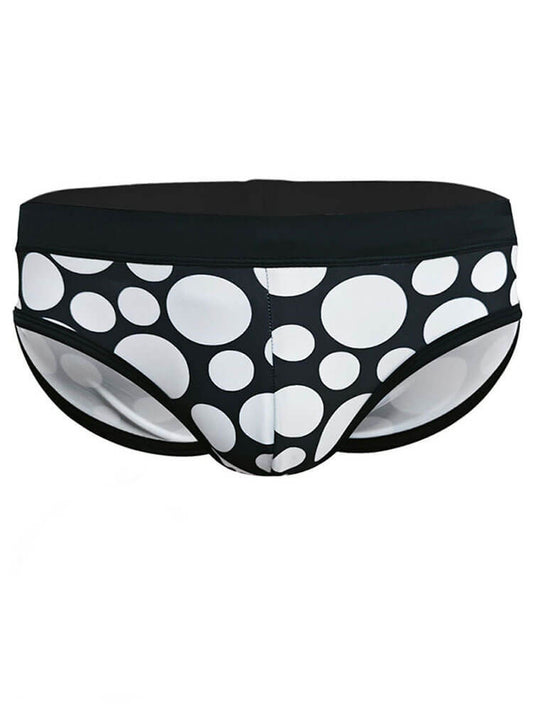 Men's Sexy Polka-Dot Print Beach Swim Briefs