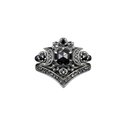 Triple Moon Ring
