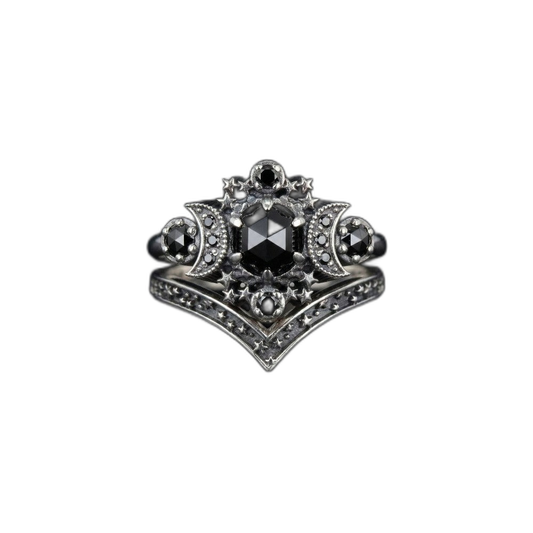 Triple Moon Ring