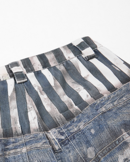 American Vintage Star-Print Wide-Leg Jeans