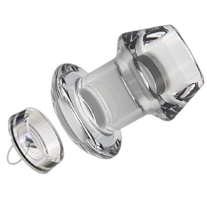 Crystal -  Clear Hollow Butt Plug - 5 Sizes
