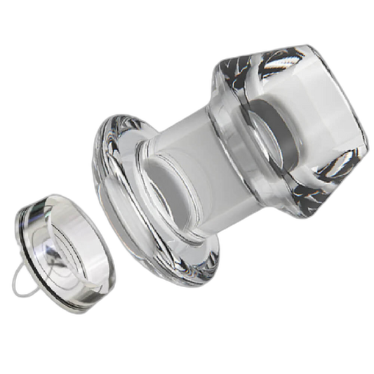 Crystal -  Clear Hollow Butt Plug - 5 Sizes
